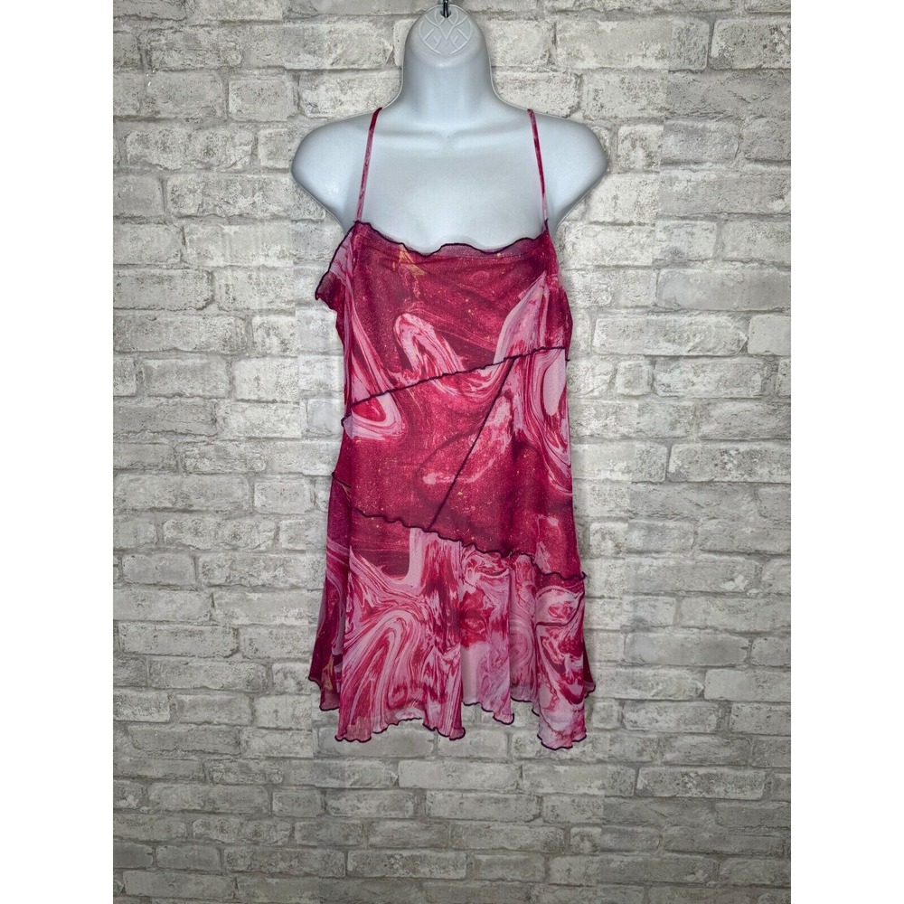Urban Outfitters Pink Swirl Mini Dress